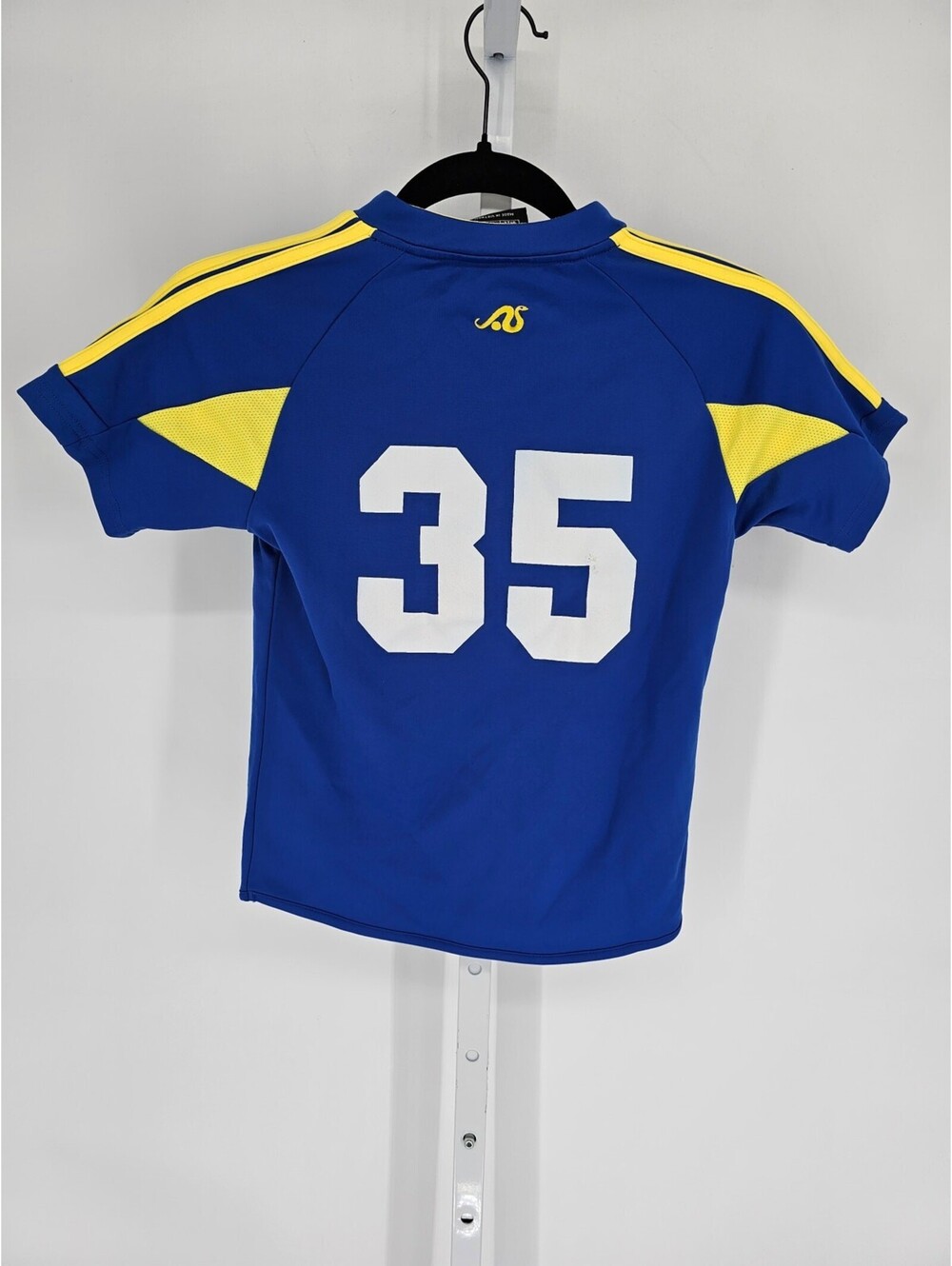 Vicenza Youth Sz S Soccer Jersey Yellow Blue NEW - Picture 5 of 5